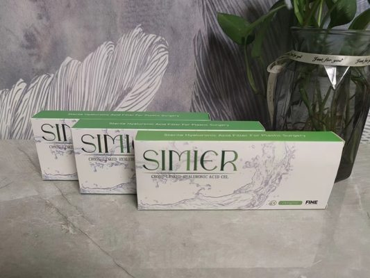 Şeffaf Dermal Dudak Yüz Dermal Filler 24mg/Ml Hyaluronik Asit Enjeksiyonları