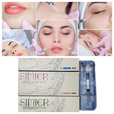 Enjekte edilebilir Ha Hyaluronik Asit Dudak Doldurucu Enjeksiyonlar 24mg/ml Yüz Bakımı