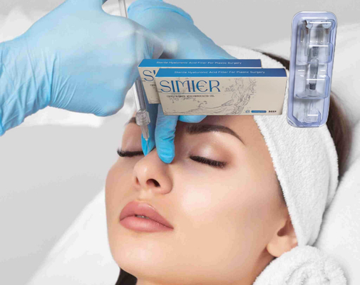Enjekte edilebilir Dudak 24mg/Ml Hyaluronik Asit Jeli Enjeksiyonlar Kıvrımlara Karşı