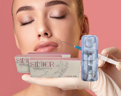 Gel Çapraz Bağlı Hyaluronik Asit Dudak Doldurucu Anti kırışıklık 1ml 2ml
