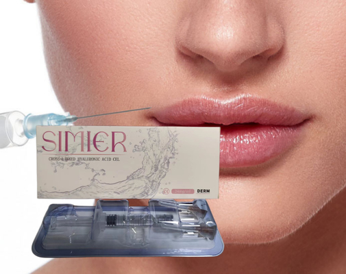 CE 1ml Dermal Dermal Doldurucu Hyaluronik Asit HA Dudak Doldurucular Yaşlanma Karşıtı