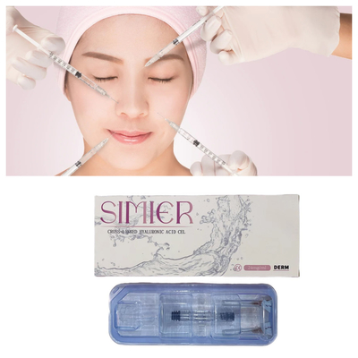 CE 1ml Dermal Dermal Doldurucu Hyaluronik Asit HA Dudak Doldurucular Yaşlanma Karşıtı