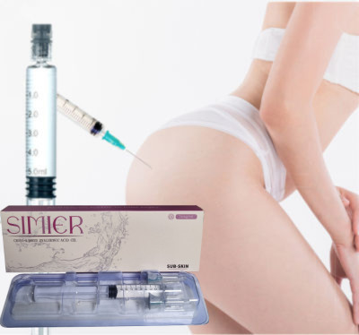 Şeffaf 100 cc Hyaluronik Asit Enjeksiyonları Gözyaşı Damlası Göğüs Büyütme