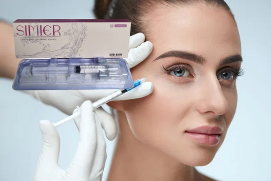 Çapraz Bağlantılı SIMIER Dermal Filler 2ml Hidrolik Asit Enjeksiyonları Yüz